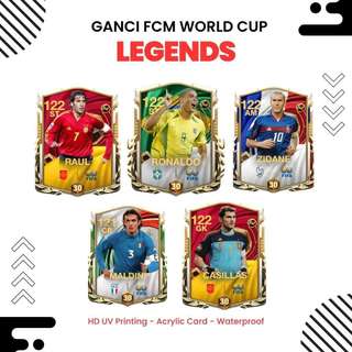 FC Móc chìa khóa di động in UV HD Phiên bản Cúp bóng đá cao cấp acrylic 6 cm NẮNG DECOR SHOP