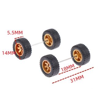 ASDFGER 1 Bộ Trung Tâm Bánh Xe Sửa Đổi, Nhựa 1 / 64 Xe Điều Khiển Từ Xa Lốp Sửa Đổi, Đường Kính Chất Lượng Cao 14 * 5.5 Mm Diecast Hợp Kim Xe Hub