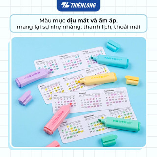Bút Dạ Quang Thiên Long Flexoffice  – Bút Dạ Quang Màu Pastel Vintage Sáng Đậm Không Lem Chữ