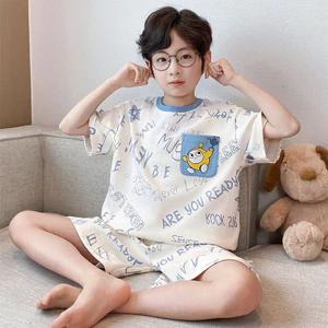 Shop 2026 Bộ Đồ Ngủ Trẻ Em Nam Homewear Bé Trai Tay Ngắn Hoạt Hình Dễ Thương Phong Cách Mỏng Vừa Lớn Bộ Đồ Trẻ Em