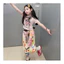 Áo thun chấm đầy màu sắc cho bé gái Mùa hè Phong cách mới Trẻ em in hình hoạt hình Slim-fit Top
