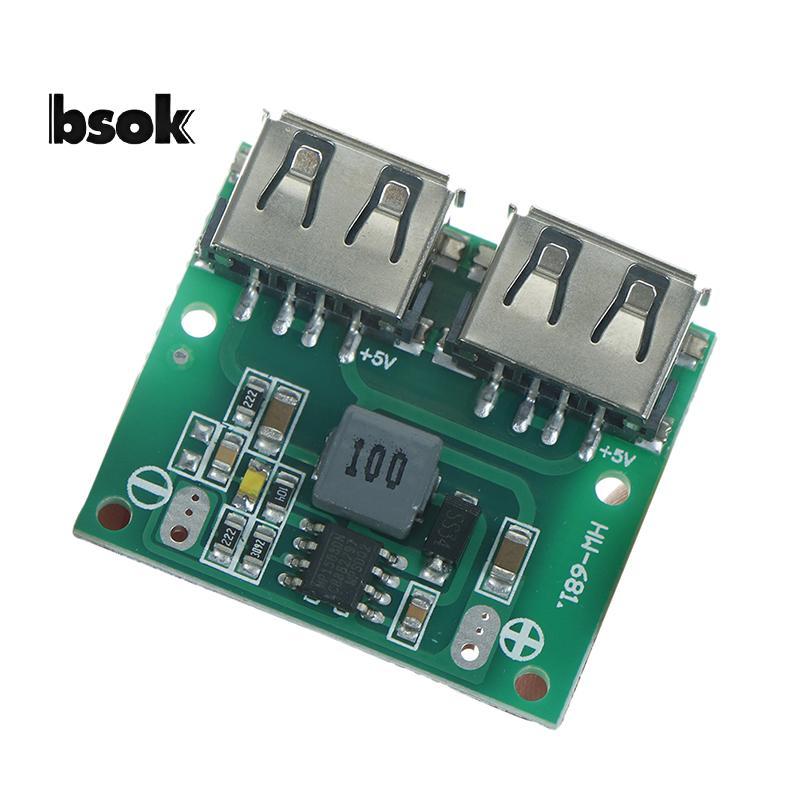 Trailblazer 9V 12V 24V đến 5V DC-DC Bộ sạc bước xuống Mô-đun nguồn USB kép Bảng đầu ra mới