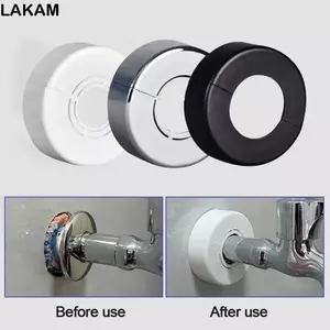 Nắp trang trí vòi LAKAM, Mặt bích treo tường Vỏ vòi hoa sen ABS, Phụ kiện vòi mạ có thể điều chỉnh hữu ích Nhà bếp