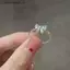 VFZ Mới Đến Lãng Mạn Đáng Yêu Màu Trắng Nơ Nhẫn Nữ Với Sáng Bóng Nơ Nhẫn Dành Cho Nữ Nhẫn Có Thể Điều Chỉnh Ngọt Ngào Nhẫn Trái Tim Nữ Tính OTE