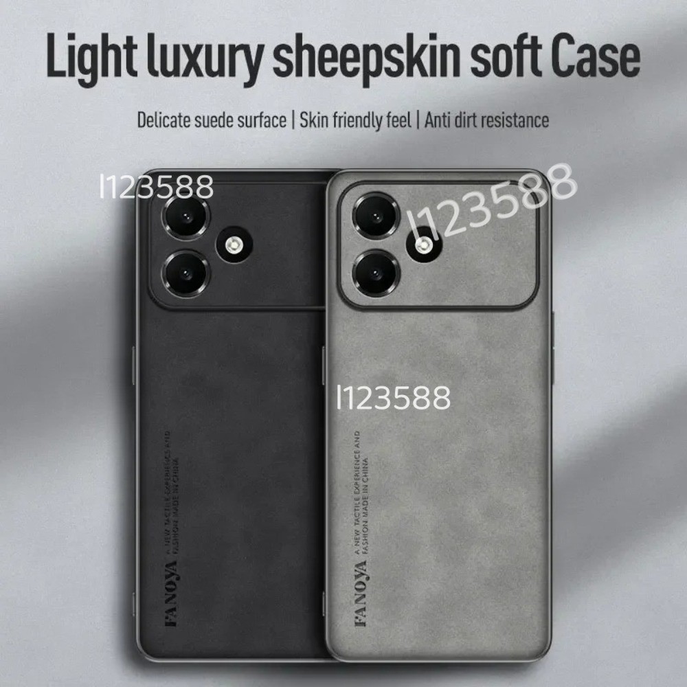 Vỏ Da Cừu Sang Trọng Cho Oppo A6C 4G 2026 OppoA6C Thời Trang Đơn Giản Silicon Matte Họa Tiết Da Cừu Vỏ Điện Thoại Chống Sốc Ốp Lưng Mềm