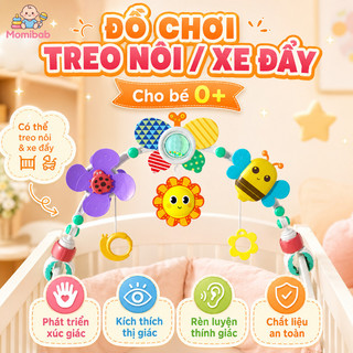 Đồ chơi treo xe đẩy bedbell – Phát triển xúc giác, thị giác, thính giác – Kích thích giác quan – Chất liệu an toàn