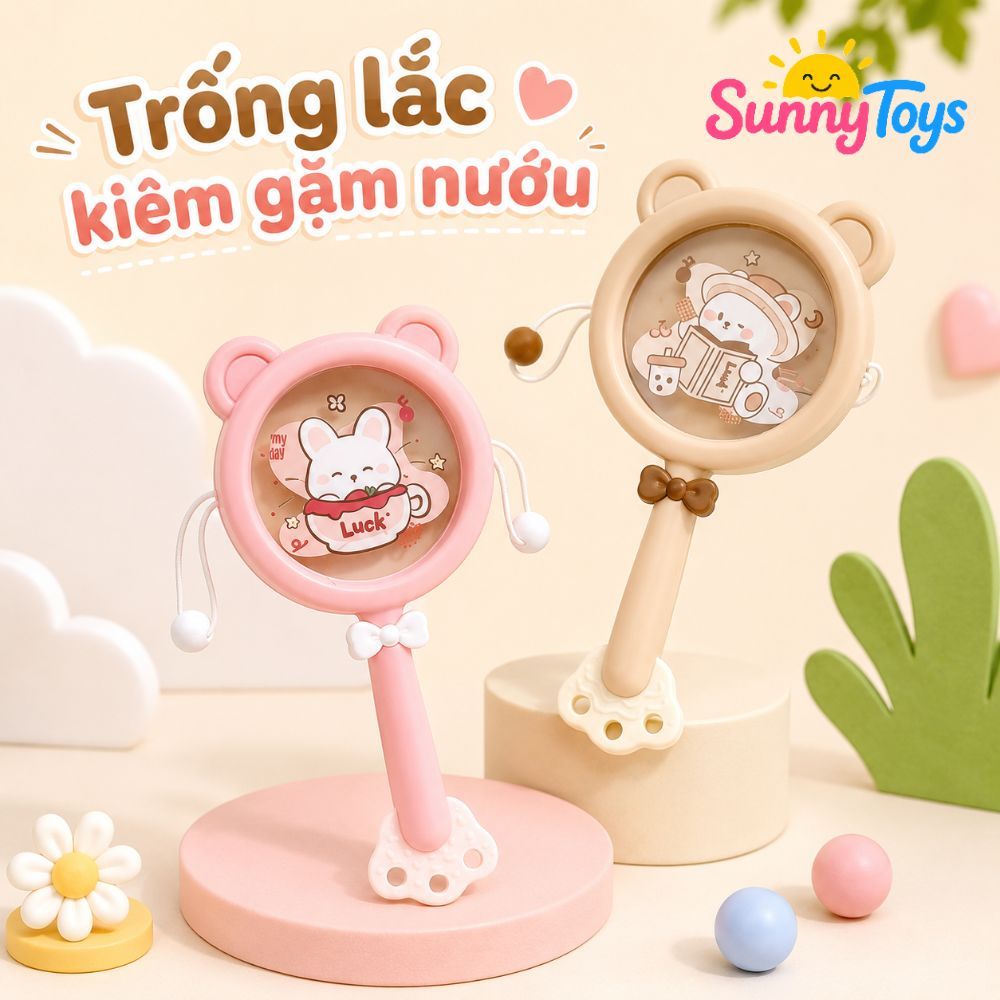 Bộ Lục Lạc Gặm Nướu SunnyToys 10 Món - Đồ Chơi Sơ Sinh Cho Bé Tập Cầm Nắm