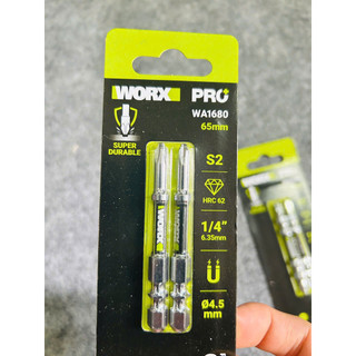 CHÍNH HÃNG Mũi Vít PH2 Thép S2 Siêu Cứng - Cao Cấp WORX WA1688 WA1684 WA1680 WA1690 chân lục giác 6.35mm