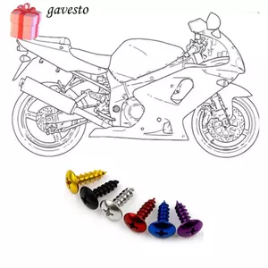 GAVESTO 30 Vít Tự Làm, Bộ Bu Lông Trang Trí Đa Năng M5x16, Sửa Chữa Thân Xe Máy Hợp Kim Nhôm Nhiều Màu Sắc Fairing Vít Cho Xe Máy / Xe Đạp