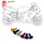 GAVESTO 30 Vít Tự Làm, Bộ Bu Lông Trang Trí Đa Năng M5x16, Sửa Chữa Thân Xe Máy Hợp Kim Nhôm Nhiều Màu Sắc Fairing Vít Cho Xe Máy / Xe Đạp