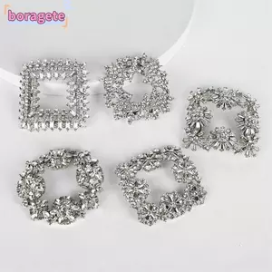 BORAGETE 1 Cặp Kẹp Giày Nữ Cô Dâu Giày Cao Gót Sáng Bóng Kẹp Trang Trí