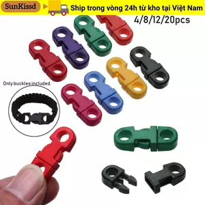 SUNKISSD 4 / 8 / 12 / 20 Chiếc Khóa Phát Hành Bên Bán 5 Mm Cong Túi Cắm Trại Phần