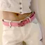 Thắt lưng chữ thiên niên kỷ Hot Girl Trang trí Quần jean thời trang Phù hợp với màu sắc Thắt lưng phong cách nữ 6.11