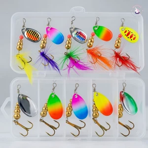 Mồi Spinnerbait tổng hợp hình bầu 3g / 4.5g với thiết kế giả cá hồi để câu cá nước ngọt