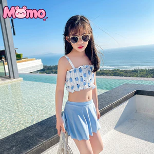 Đồ bơi trẻ em hai mảnh dễ thương có váy treo phong cách Bể bơi bãi biển dành cho bé gái