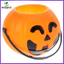 Trang Trí Halloween LED Trẻ Em Pail Mini Trick Treat Xô Màu Cam Trang Trí Cầm Tay zhenghtr
