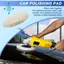 7 inch 180mm Len Mềm Làm Sạch Đánh Bóng Đánh Bóng Bonnet Miếng Lót Cho Xe Ô Tô Tự Động Đánh Bóng