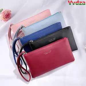 Túi đựng tiền xu VVDZA Túi đựng tiền nữ Ví dài bằng da PU