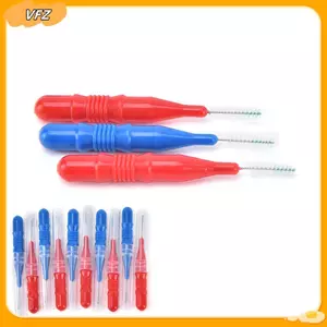 VFZ 50X Sạch Răng Bóng Đầu Vệ Sinh Nhựa Inter Brush Đánh Răng Louislifecool