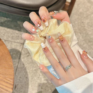 Phim hoạt hình dễ thương ngọt ngào Ngôi sao Pháp Kapibara Miếng móng tay dài đeo được