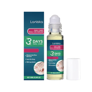 Laniska Roll-On Nail Care Serum 10ml - Dầu dưỡng móng tay bóng nhanh 3 ngày cho móng tay & lớp biểu bì khô - Serum dưỡng ẩm nhẹ để phục hồi móng tay khỏe mạnh sáng bóng mịn màng