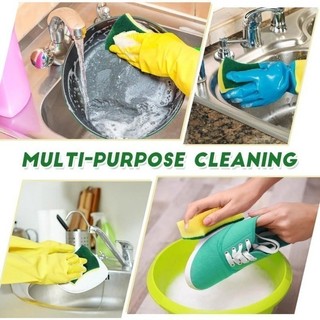 Miếng bọt biển làm sạch hai mặt nhà bếp đa năng - Miếng cọ rửa mạnh mẽ cho vết bẩn & mỡ