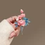 WEETW Cloisonne Trâm Cài, Phong Cách Nhẹ Hoa Mẫu Đơn Sang Trọng Corsages, Tính Khí Ngọc Trai Quần Áo Phụ Kiện Hoa Thanh Lịch Huy Hiệu Pin Phụ Kiện Thời Trang Nữ