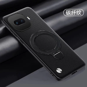 Dành Cho VIVO IQOO 15R Từ Tính Xoay Giá Đỡ Dành Cho VIVO IQOO 15 R Sợi Carbon Da PU Chống Sốc Vỏ Điện Thoại