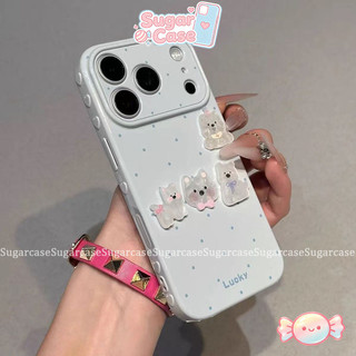 Ốp Lưng Cho IPhone 15 11 17 13 12 16 14 Pro Max AIR 16 7 8 15 14 Plus XR Bìa mềm búp bê Happy Puppy 3D
