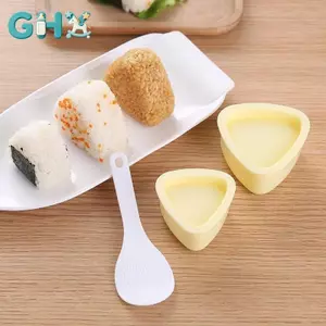 GHX 2 Chiếc DIY Khuôn Sushi Onigiri Cơm Bóng Thực Phẩm Báo Chí Hình Tam Giác Máy Làm Sushi Khuôn Nhật Bản Nhà Bếp Bento Phụ Kiện Dụng Cụ VN
