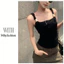 Milyfashion Pure Desire Retro Không Tay Sling Mùa Hè Phong Cách Mới Slim-fit Slimmer Nhìn Nhỏ Ngắn Top ZWLI