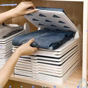DAYBREAK Gấp Quần Áo Tổ Chức, Tủ Quần Áo Đa Chức Năng Xếp Lớp Áo Bảng Gấp, Phân Loại Phân Loại Xếp Chồng Quần Áo Sắp Xếp Lưu Trữ