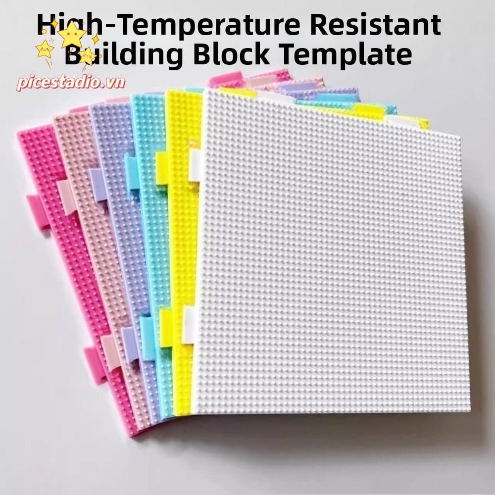 PICESTADIO Perler Hama Hạt, 52 * 52 Chân / 104x104 Chân Cầu Chì Vuông Hạt Chốt, Đồ Thủ Công Sáng Tạo Trang Trí Chịu Nhiệt DIY Làm Khối Xếp Hình Dụng Cụ Đồ Chơi Trẻ Em