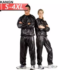 Bộ đồ tập thể dục KANGN, Bộ đồ tập thể dục S-4XL Xông hơi, Áo hoodie Giảm cân Chống rách Hạng nặng Calorie Burner Bộ đồ xông hơi Phòng tập thể dục