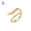 Nhẫn Ngón Chân Vàng 18K Có Thể Điều Chỉnh Dành Cho Nữ Đi Biển Mở Ngón Chân Nhẫn Đuôi Hoa Pinky Ban Nhạc Nhẫn Chân Trần Trang Sức [Mina]