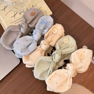 Ngọt Chấm Bi Thỏ Nơ Chuối Kẹp Tóc Nữ