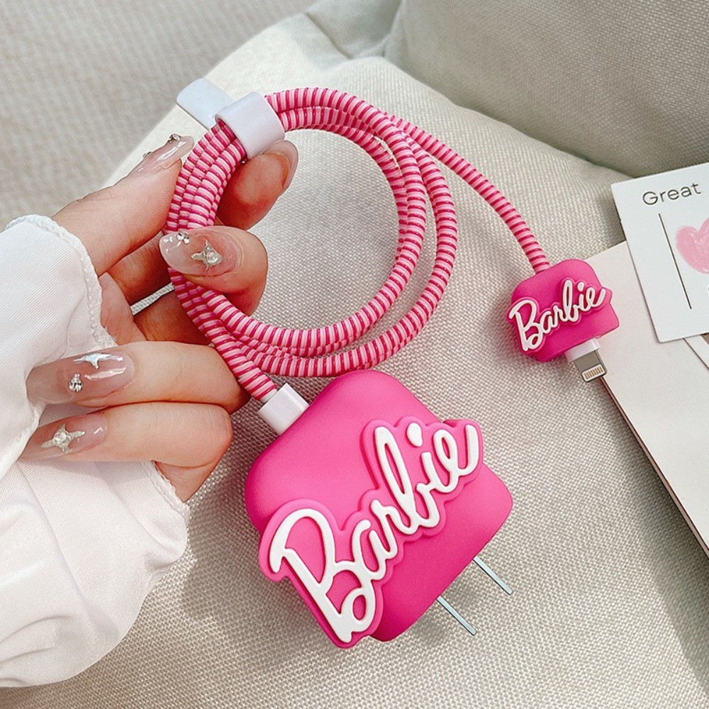 Phim hoạt hình tay áo bảo vệ cáp sạc nhanh, đầu sạc, phụ kiện dữ liệu