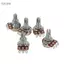 Toyuvn Đàn Guitar Chiết Áp Tuổi Thọ Dài 5 Chiếc Dễ Dàng Lắp Đặt Chia Trục Âm Thanh Chiết Áp Kim Loại Cho Đàn Guitar Điện