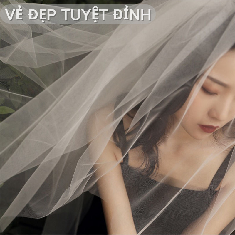 Lúp voan cô dâu, phụ kiện cưới, trùm đầu, chụp ảnh, studio, hóa trang Halloween costume, khăn trùm đầu.