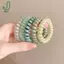 5 Chiếc Dây Điện Thoại Nhiều Màu Sắc Tóc Bé Gái Traceless Lò Xo Co Giãn Băng Đô Quấn Tóc Cho Nữ Mũ Đội Đầu Dây Buộc Tóc Dây Cao Su