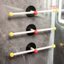 Giá treo phụ kiện tóc và khăn tắm gắn tường kiểu Dopamine, không cần khoan, dùng trong phòng tắm gia đình.