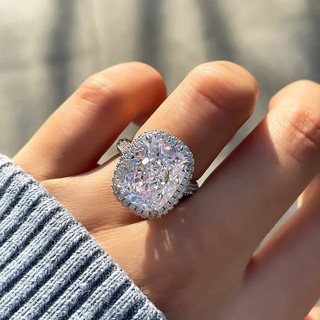 Nhẫn Zircon Bạc S925 Trang Sức Thời Trang Đơn Giản Quà Tặng Nữ Mặc Hàng Ngày