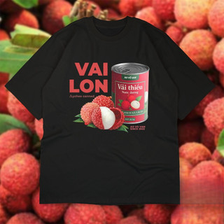 （Giao hàng 24h）Angela Áo Vớ Vẩn Quả Vải Lon, Áo Hoa Quả, Meme đi biển hài hước, text vui, Premium Oversize Cotton