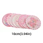 SMILE 8 Chiếc Kim Cương Giả Tranh Đế Lót Ly, Dính Mạnh Mẽ Hoạt Hình Coaster Kim Cương Giả Bộ Nghệ Thuật, Miếng Dán Kim Cương Thêu Nhựa Hồng Kim Cương Nghệ Thuật Đế Lót Ly Gia Đình DIY