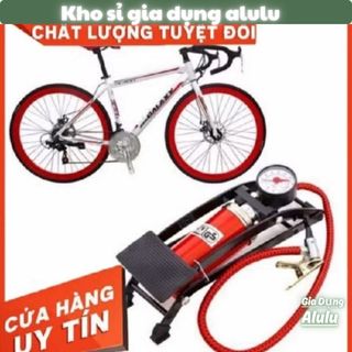 Bơm Chân Mini Tiện Lợi Đa Năng Có Đồng Hồ Đo Áp Suất – Bơm Xe Máy, Xe Đạp, Ô Tô, Bóng