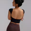 Áo Thể Thao Gợi Cảm Rỗng Làm Đẹp Lưng Chống Trơn Trượt Tay Ngắn Yoga Pilates Crop Top