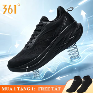 361° 5km Giày Chạy Bộ Nam Hè 2026 Nhẹ Đàn Hồi Giảm Chấn Khớp Gối Chống Trượt Thoáng Khí Chạy Tập