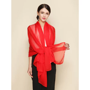 ☘️Phong cách retro Đa năng Khăn lụa Khăn Lụa Voan Mùa Hè Mỏng Phong Cách Nữ Chống Nắng Chống Cát Thoáng Khí Khăn Đi Biển Dải Dài Màu Trơn Nhỏ
