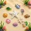 Set Charm Sao Biển Đại Dương Pastel Kawaii Resin DIY Gắn Dép Cute Jellyfish Mermaid Ocean Treasure 🐚⭐🌊