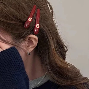 Kẹp tóc theo chủ đề Apple màu đỏ Kẹp tóc cá sấu bóng dễ thương dành cho nữ Cô gái Trang phục hàng ngày và tạo kiểu tiệc tùng